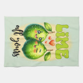 Schattigee keuken woordspeling kunst theedoek (Horizontaal)