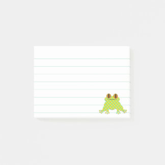 Schattigee kikker 3 x 4 bekleed Custom Post-it® Notes