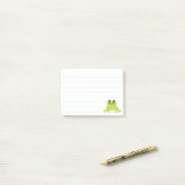 Schattigee kikker 3 x 4 bekleed Custom Post-it® Notes (Op bureau)
