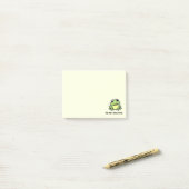 Schattigee kikker kus me post-it® notes (Op bureau)