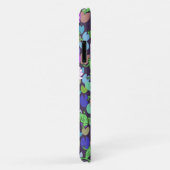 Schattigee kikkerkunst stijlvol groen paarse Case-Mate iPhone case (Achterkant/rechts)