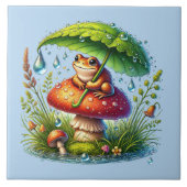 Schattigee kikkerliefhebbers tegeltje (Voorkant)