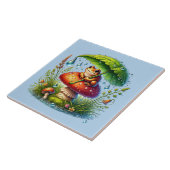 Schattigee kikkerliefhebbers tegeltje (Zijkant)