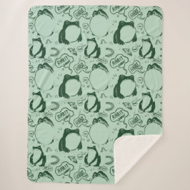 Schattigee kikkermantel - Sad Frogs -  Japans Sherpa Deken