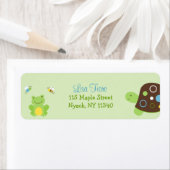 Schattigee kikkerschildpad bij Adresetiketten Etiket (Insitu)