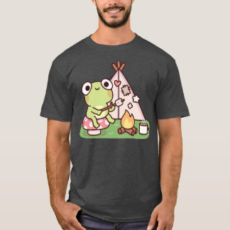 Schattigee kikkertoasting marshmallow bij kampvuur t-shirt