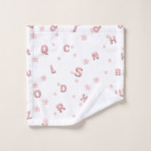 Schattigee kinder ABC Alfabet bloem Kinderen schoo Bad Handdoek (Wasdoekje)