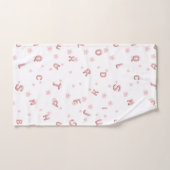 Schattigee kinder ABC Alfabet bloem Kinderen schoo Bad Handdoek (Handdoek)