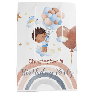Schattigee kinder ballon Afro-Amerikaanse jongens Medium Cadeauzakje