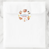 Schattigee Kinder basketbal Ronde Sticker (Tas)