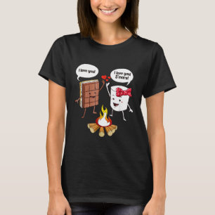 Schattigee Kinder Camping I Love You Smore Boys Me T-shirt