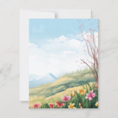 Schattigee Kinder Cartoon Konijnenei Gelukkig Pase Feestdagenkaart (Achterkant)