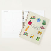 Schattigee Kinder Cartoon School Herinneringen Per Planner (Display)