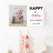 Schattigee Kinder Gepersonaliseerde Foto Age Verja Spandoek (Insitu)