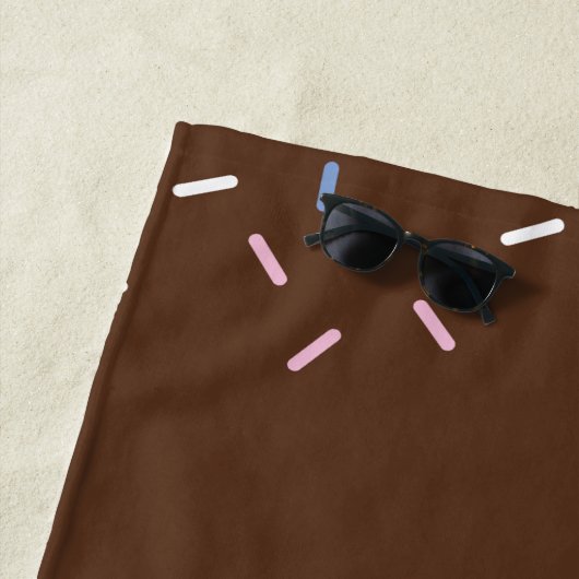 Schattigee Kinder Girly Monogram Strandlaken (In situ)