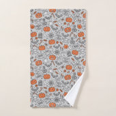 Schattigee Kinder Halloween Doodle Pattern Bad Handdoek (Handdoek)