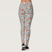Schattigee Kinder Halloween Doodle Pattern Leggings (Achterkant)