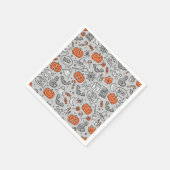 Schattigee Kinder Halloween Doodle Pattern Servet (Hoek)