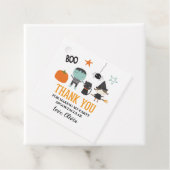 Schattigee Kinder Halloween Verjaardagsfeestje Dan Bedankjes Labels (In situ)