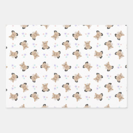 Schattigee Kinder Horse Barnyard Farm Animals Inpakpapier Vel