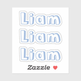 Schattigee Kinder Jongen Baby Blauwe Naam Sticker