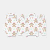 Schattigee Kinder Kerst Gingerbread Cookie Pattern Bedankdoosjes (Uitgevouwen)