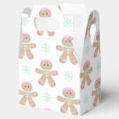 Schattigee Kinder Kerst Gingerbread Cookie Pattern Bedankdoosjes (Geopend)