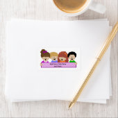 Schattigee Kinder kinderopvang Mailing Labels (Insitu)