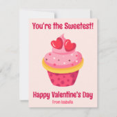 Schattigee Kinder Klaslokaal Valentijnsdag Sweet C Feestdagenkaart (Voorkant)