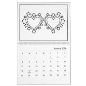 Schattigee Kinder Kleurboek Kalender (Jan 2026)