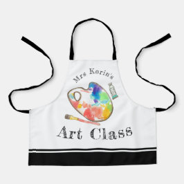 Schattigee kinder kunstklasse aangepaste verf schort