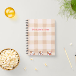 Schattigee Kinder  naam Manga Cartoon Cat Notitieboek