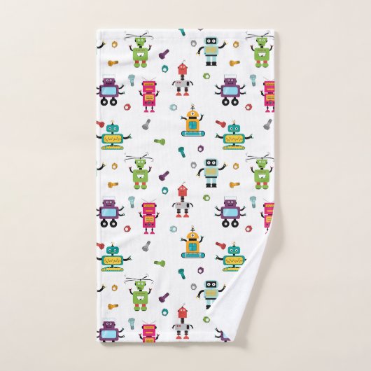 Schattigee Kinder robot met meerdere kleuren Bad Handdoek (Handdoek)