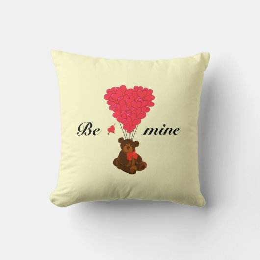 Schattigee kinder teddybeer valentijnen houden van kussen (Voorkant)