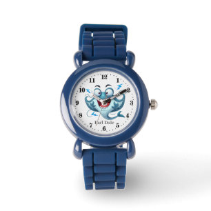 Schattigee kinder unisex stingray Naam toevoegen B Horloge