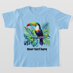 Schattigee kinder Unisex Toucan aanpasbaar T-shirt