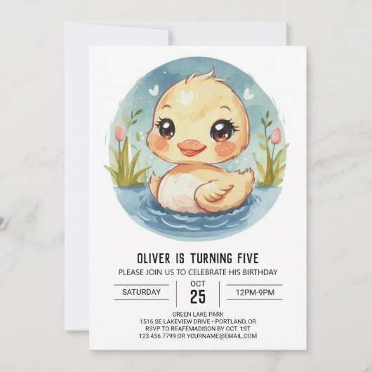 Schattigee kindereend Verjaardag Kaart (Voorkant)