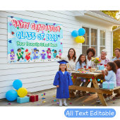 Schattigee kinderen dansen kleurrijk Congrats Afst Spandoek