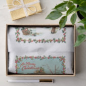 Schattigee Kinderen en Sneeuwman Tissuepapier (Geschenk)