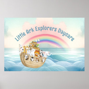 Schattigee kinderopvang Noah's Ark Business Poster