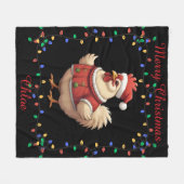 Schattigee kippenfleecedeken fleece deken (Voorkant (Horizontaal))