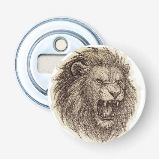 Schattigee kiren button flesopener (Voorkant)