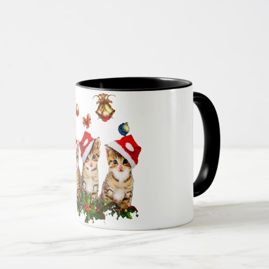 Schattigee Kitte Cat Lovers Gift voor Vriend Graph Mok (Voorkant rechts)