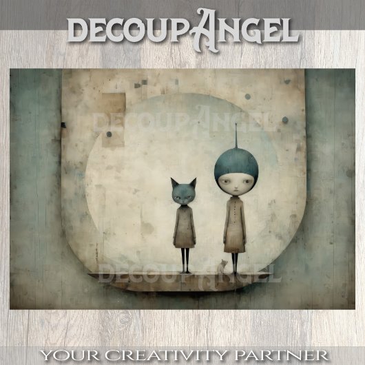 Schattigee Kitten Buddies - Decoupage - Tissuepapier