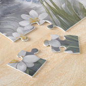 Schattigee Kitten Cat Winter Spring Floral Custom  Legpuzzel (Zijkant)