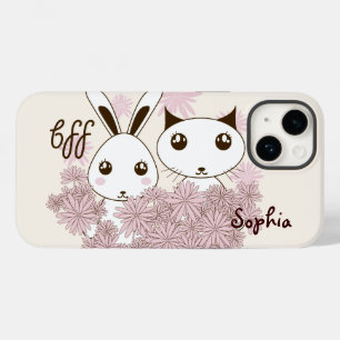 Schattigee Kitten en Bunny Dierenvrienden Meisjes  Case-Mate iPhone 14 Hoesje
