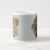 Schattigee Kitten Foto Cat Lover Grunge Specialty  Extra Grote Beker (Voorkant)