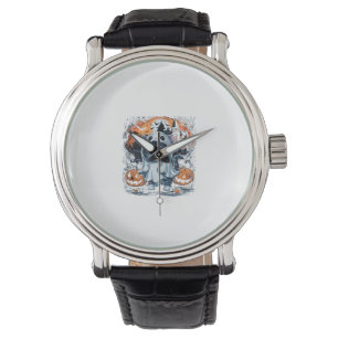 Schattigee Kitten Ghost Party Pompoen Schattigee H Horloge
