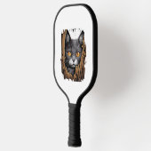 Schattigee kitten looks van gescheurde stof - Cats Pickleball Paddle (Links)