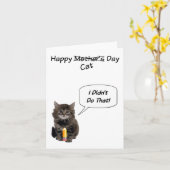 Schattigee Kitten Moederdag Kaarten (Gele Bloem)